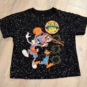 Space Jam Women's Black Graphic Tee